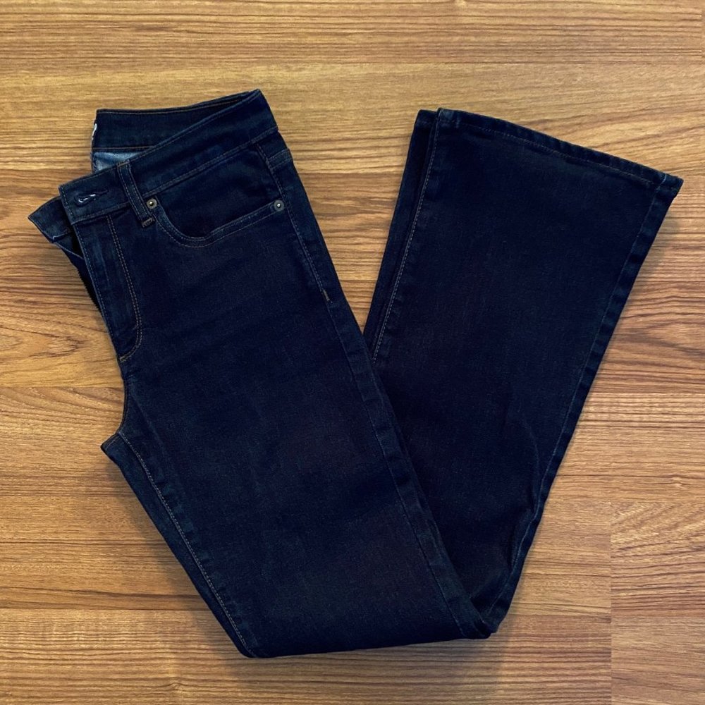 GAP Dark Blue Perfect Boot Jeans - Size: 28